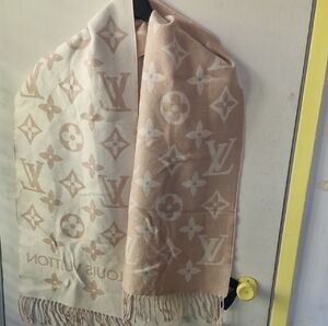 Louis Vuitton Pink and Cream Monogram Wrap